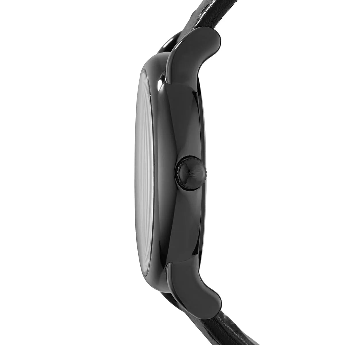 AR1732 profile view displaying case depth and crown position on black case