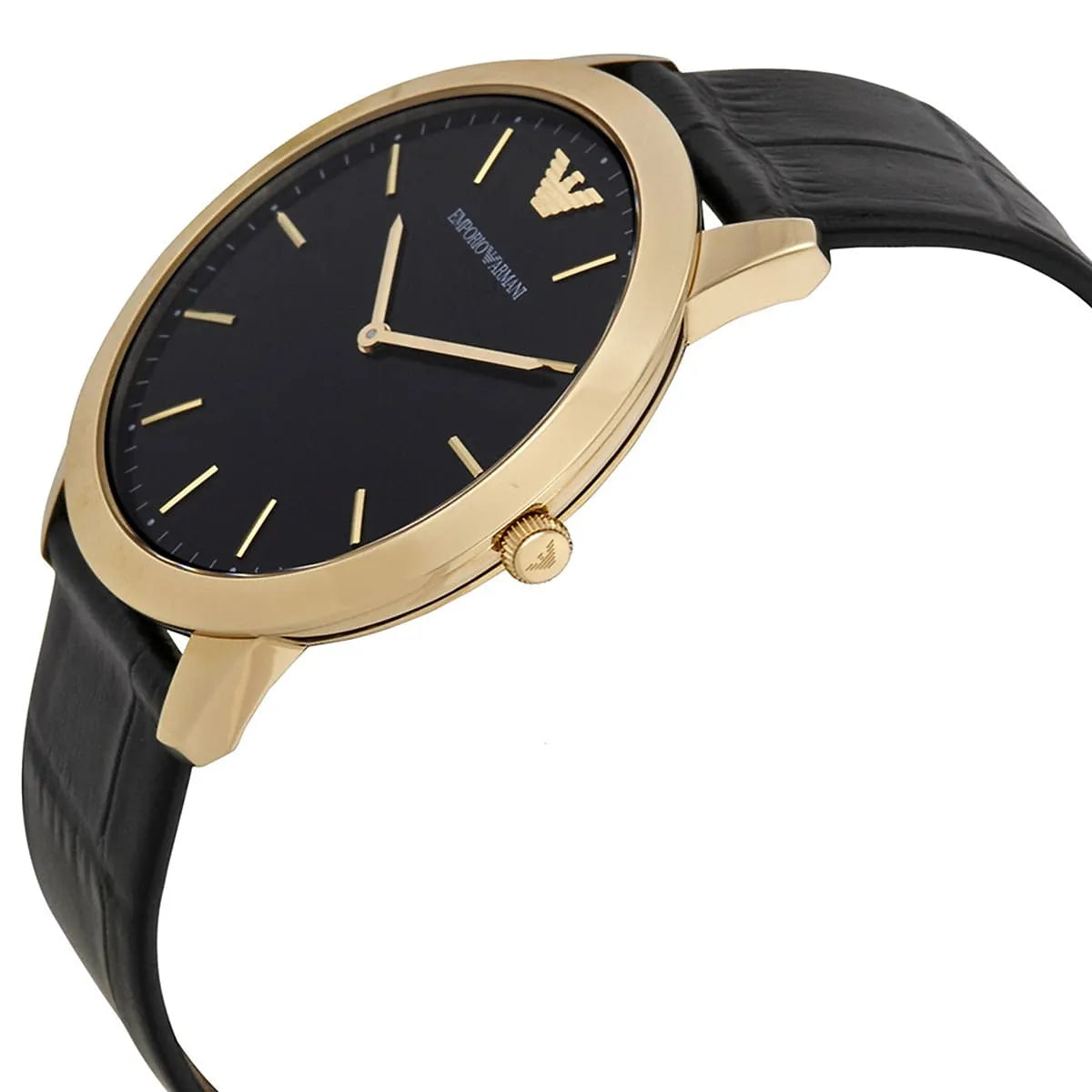 Emporio Armani Black Gold-Plated Stainless Steel AR1742 Men's Wristwatch 42MM AR1742 - Image 4
