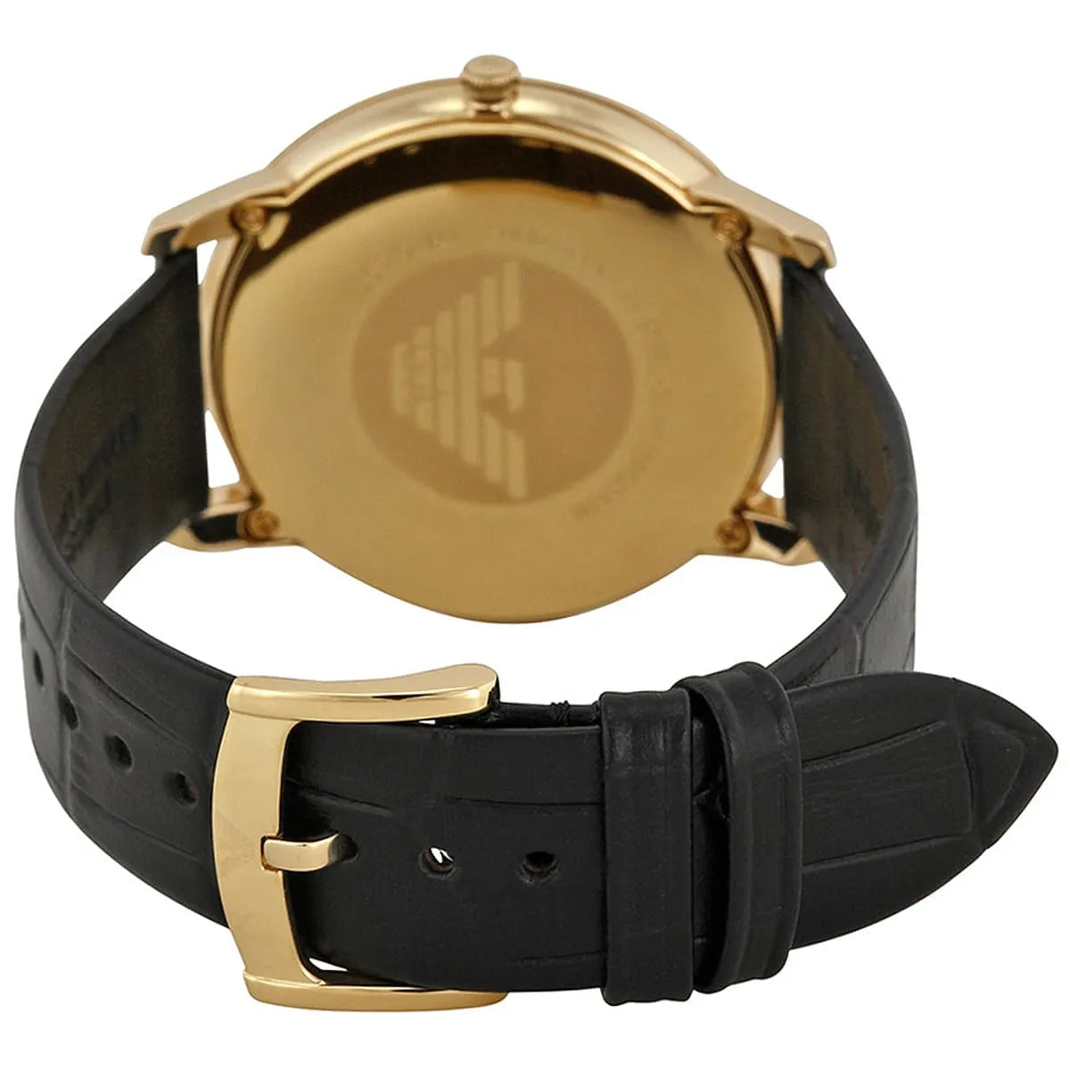 Emporio Armani Black Gold-Plated Stainless Steel AR1742 Men's Wristwatch 42MM AR1742 - Image 6