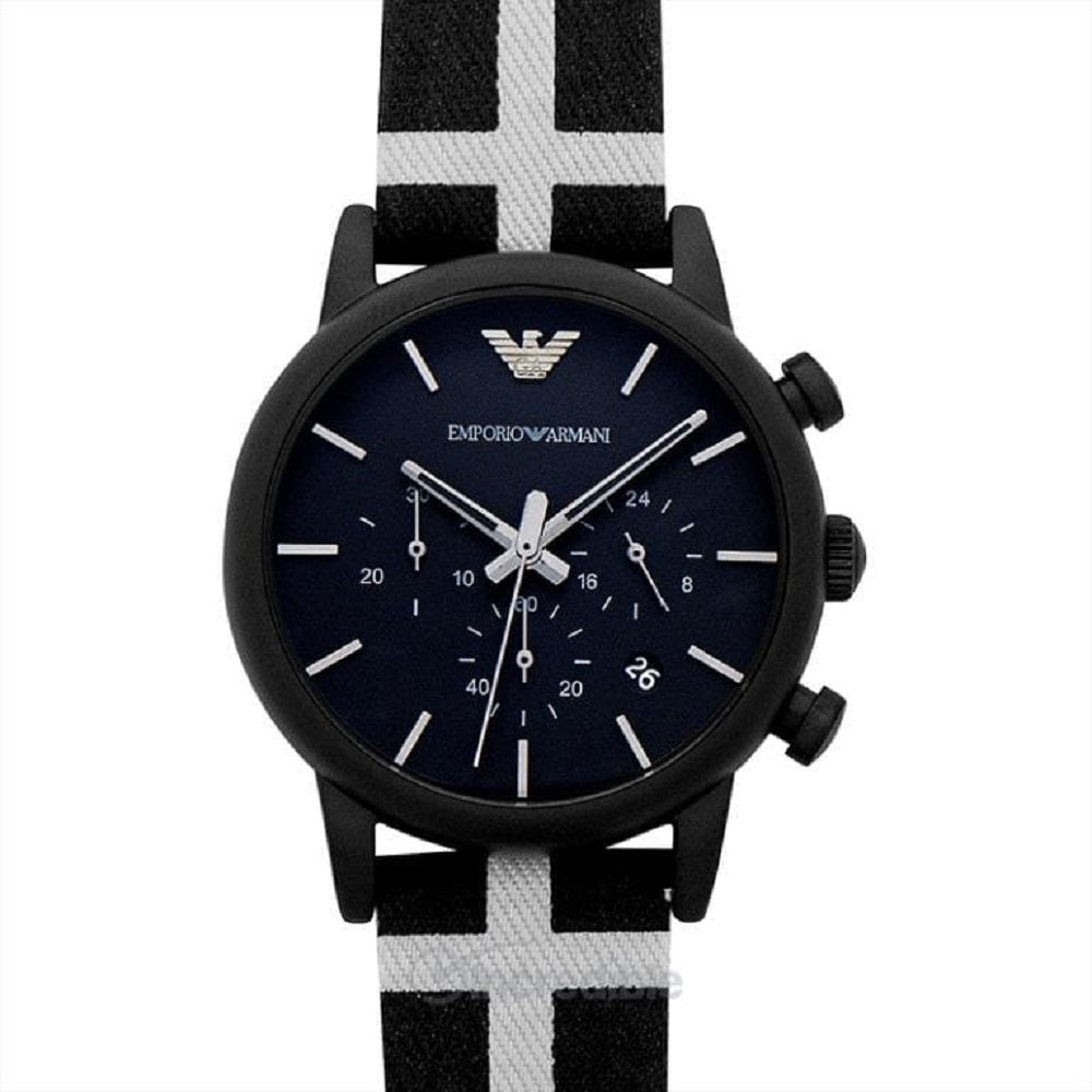 Emporio Armani Luigi Black Chronograph Men's Watch - AR1860