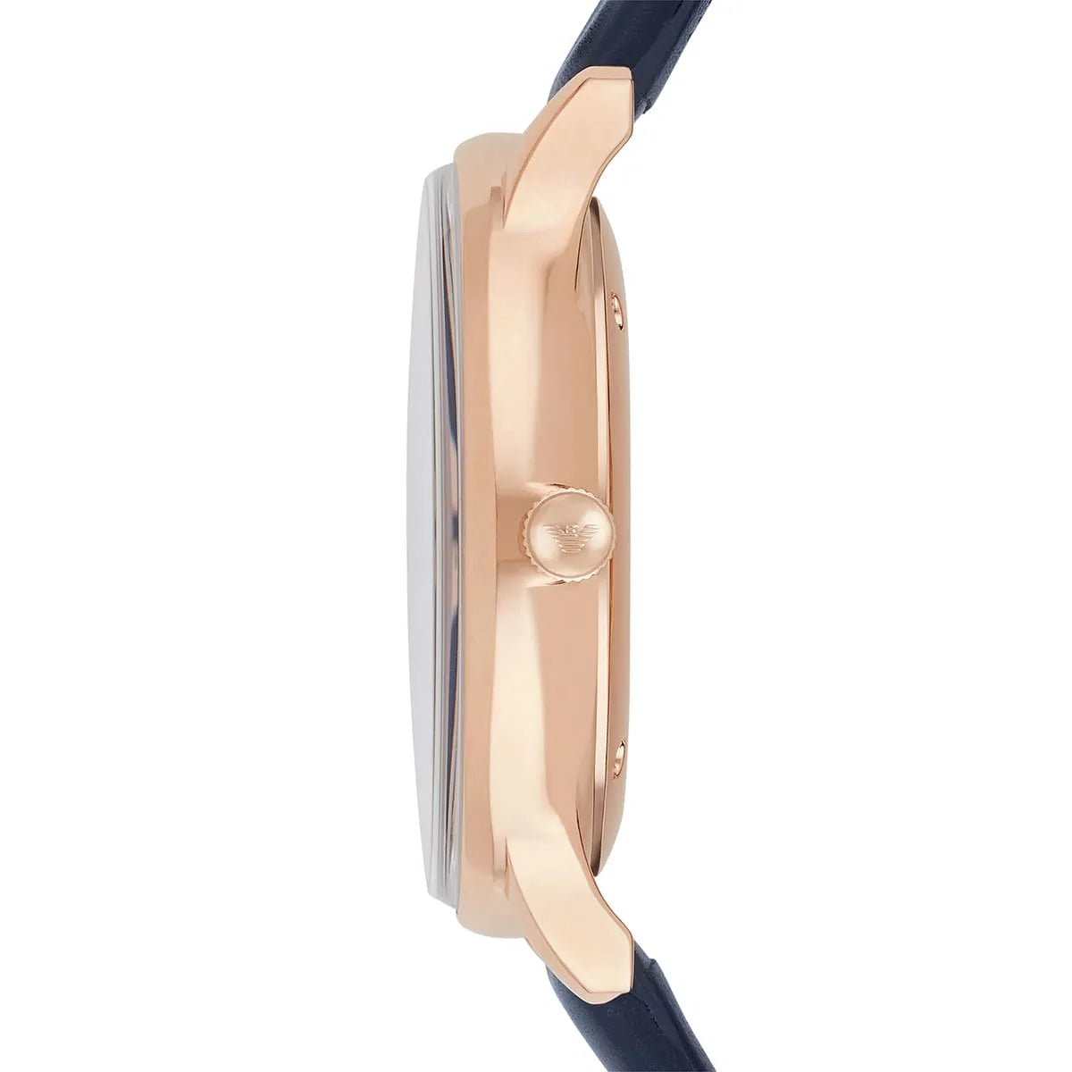 Emporio Armani Classic Quartz Blue Dial Blue Leather Strap Watch For Men AR2071