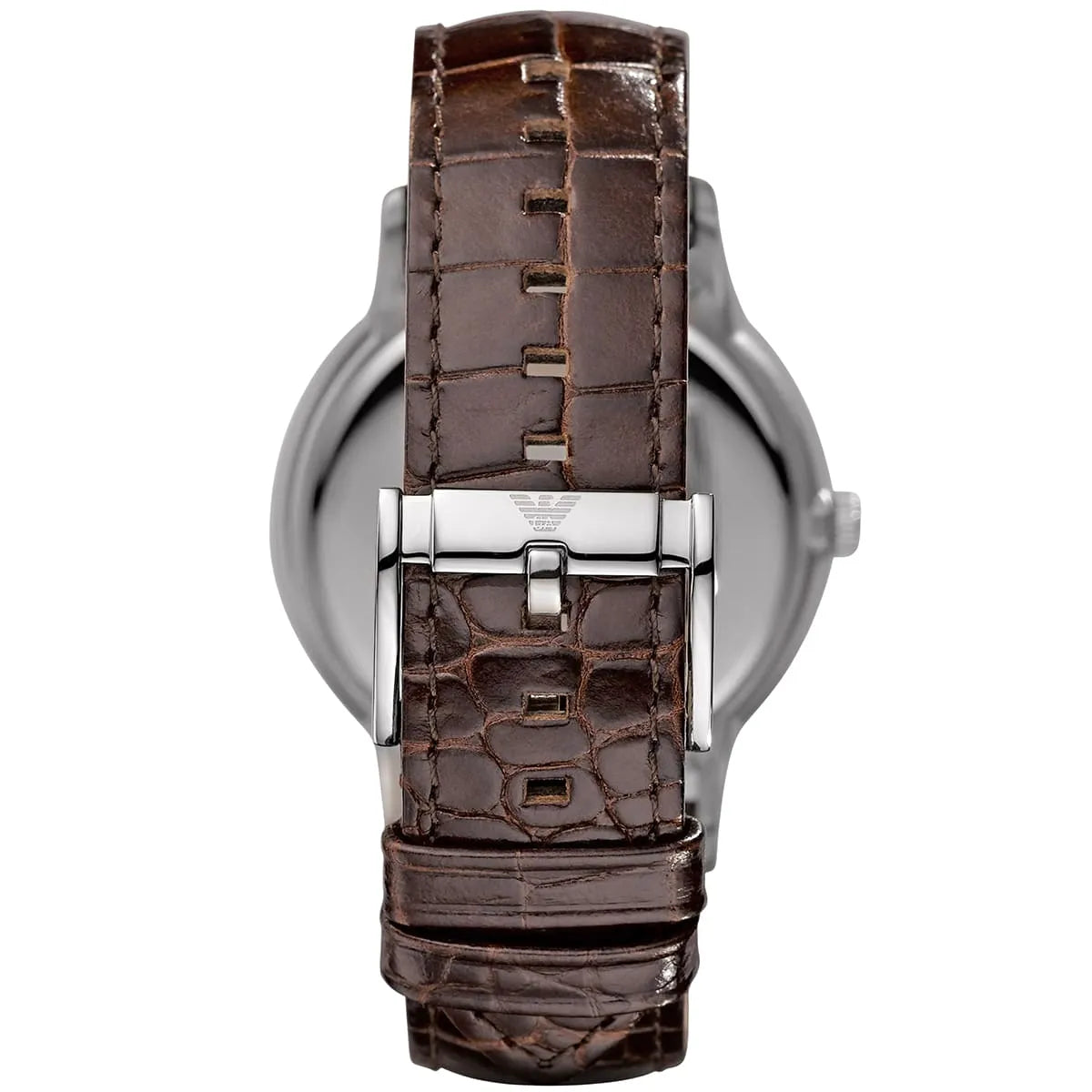 Emporio Armani Renato Classic Brown Dial Brown Leather Strap Watch For Men - AR2413