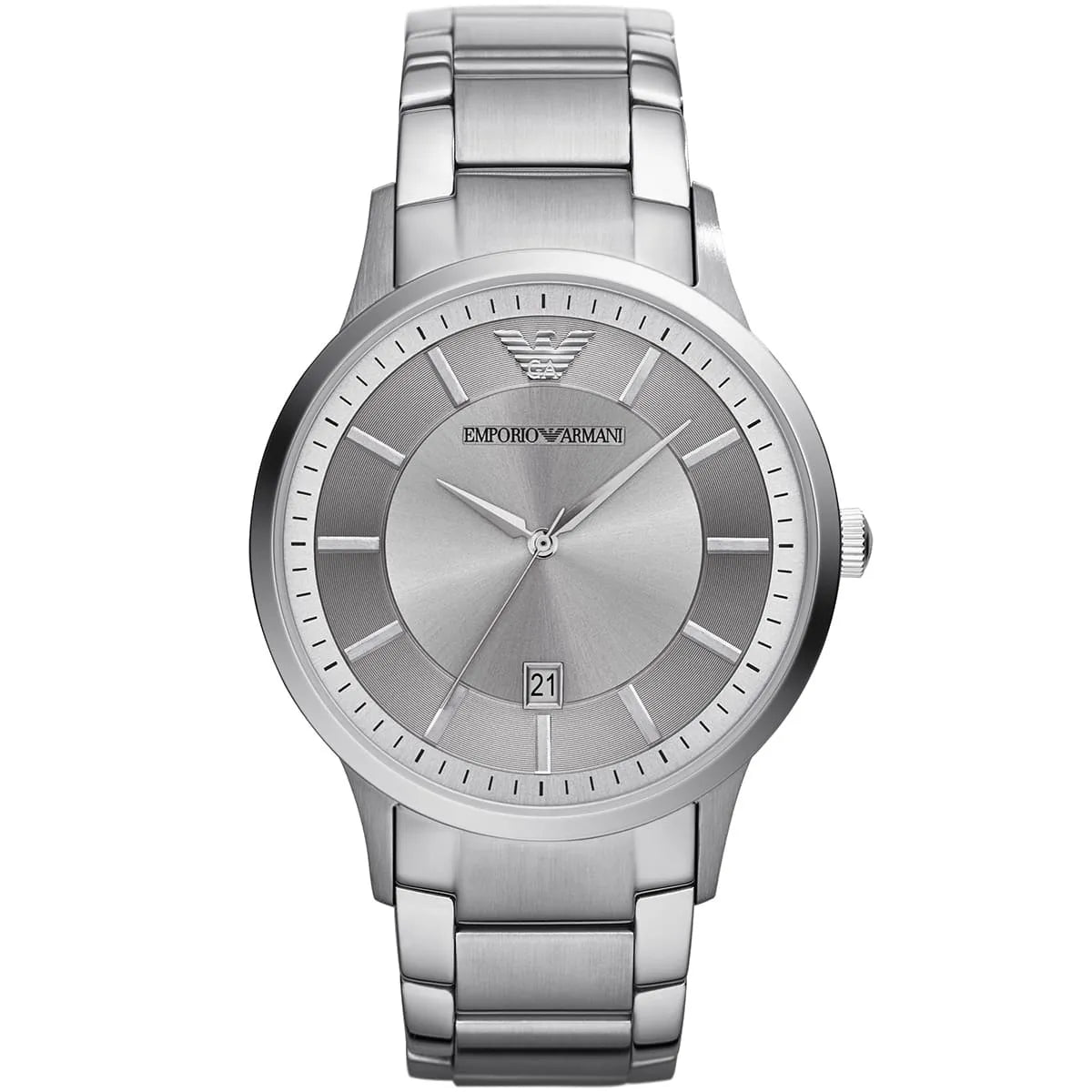 Emporio Armani Classic Quartz Silver Dial Silver Steel Strap Watch For Men - AR2478 AR2478 - Image 1