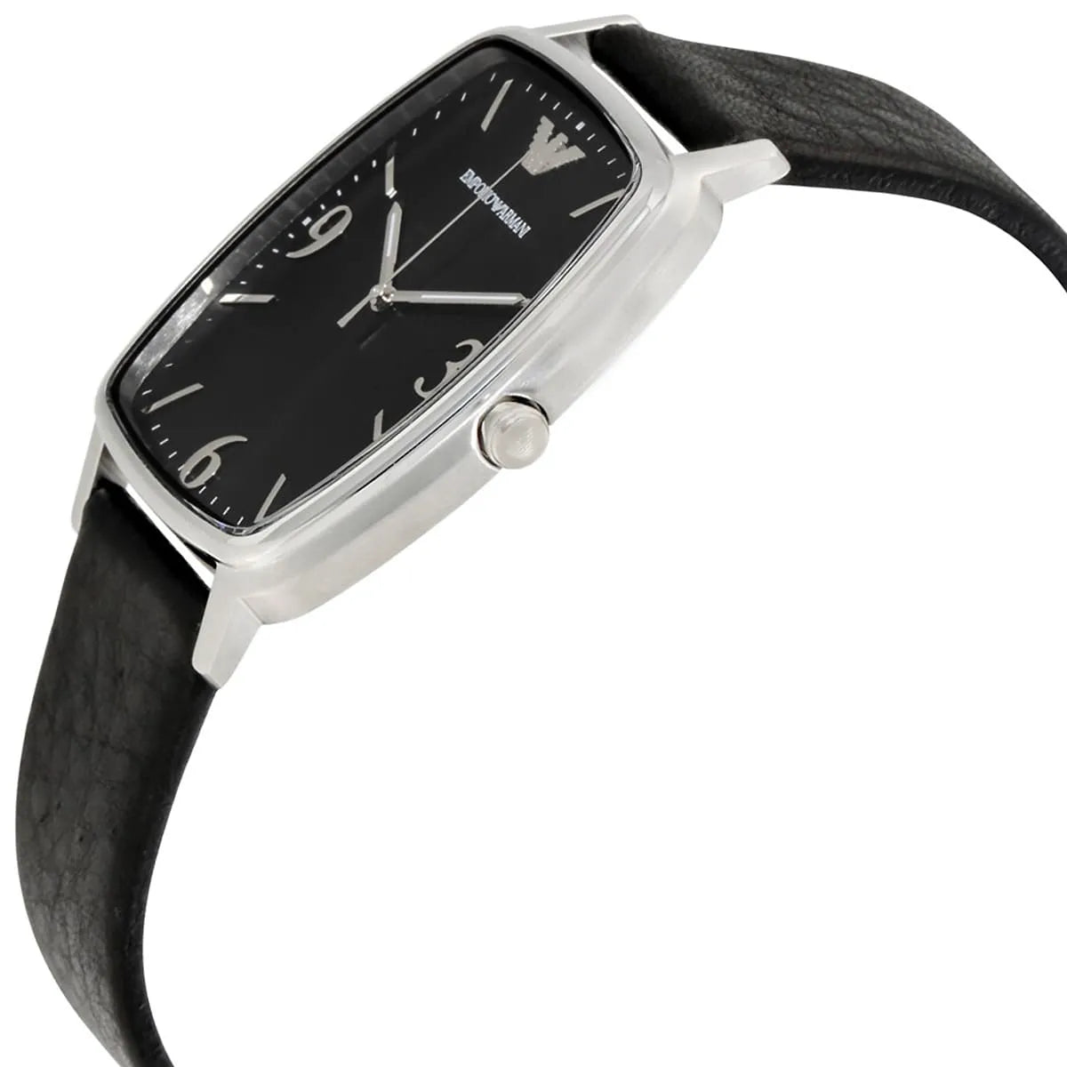 Emporio Armani Retro Black Leather Men's Watch AR2490