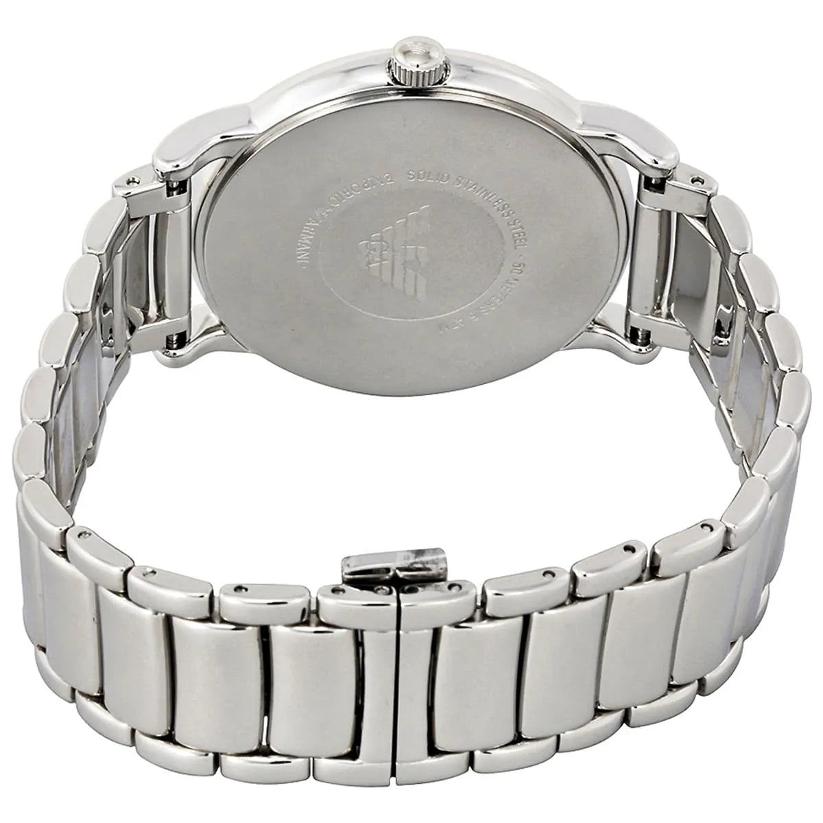 Emporio Armani Luigi Black Dial Silver Steel Men's Watch AR2499