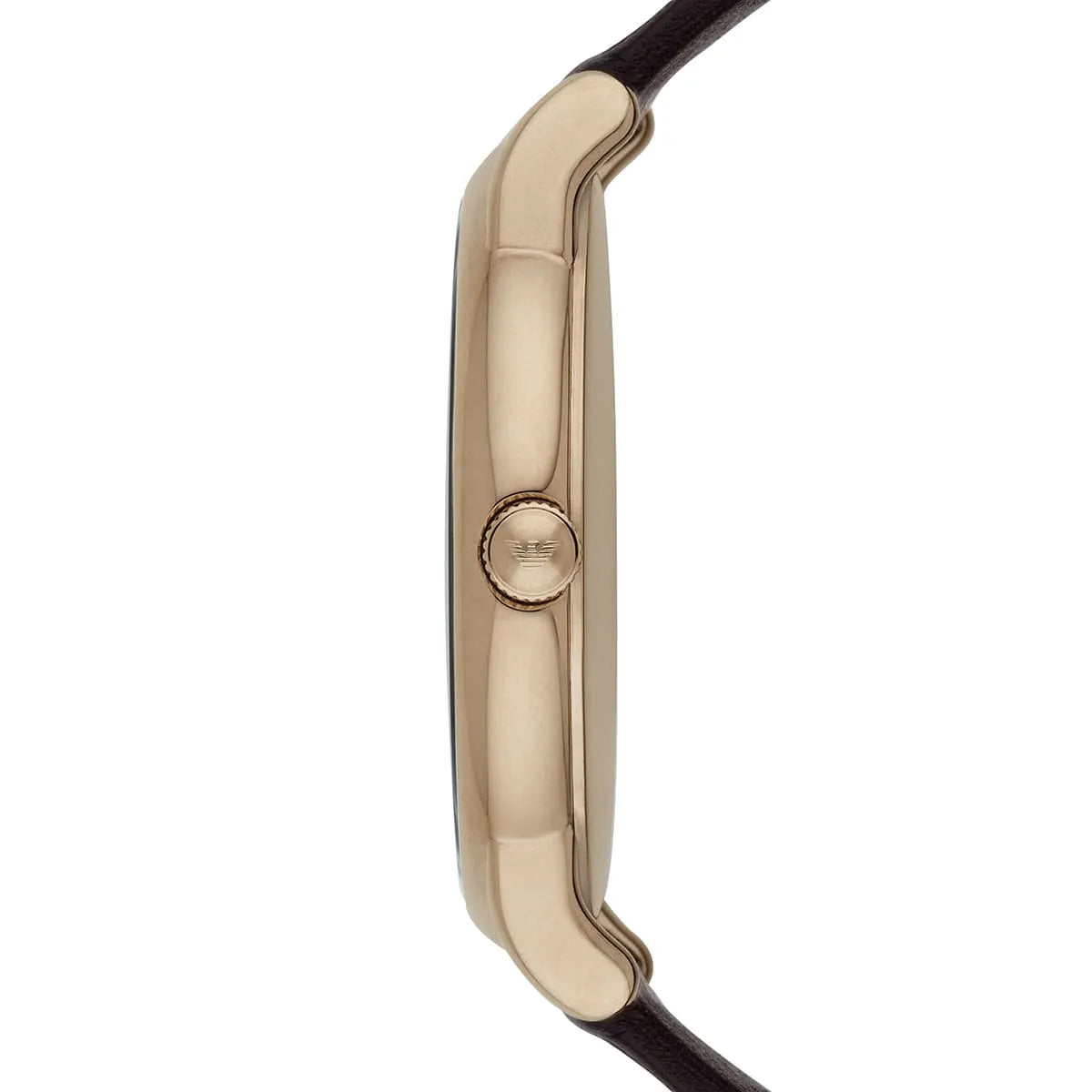 Emporio Armani Luigi Classic Brown Dial Brown Leather Strap Watch AR2503