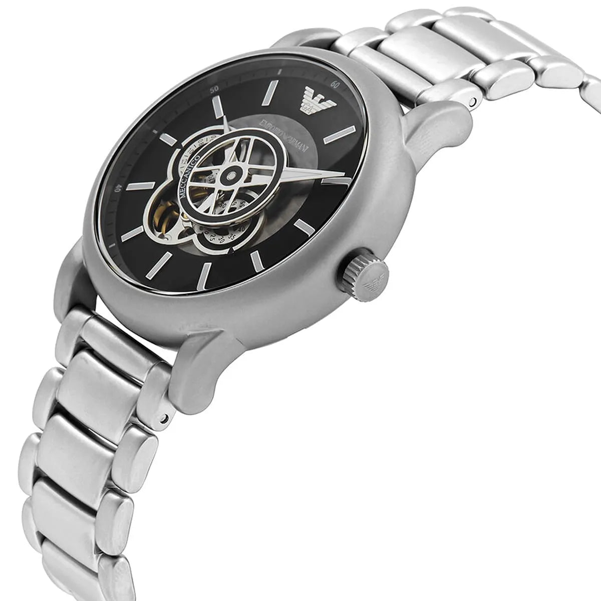 Emporio Armani Black Dial Automatic Men's Watch - AR60021