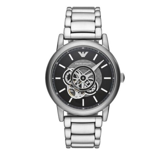 Emporio Armani Black Dial Automatic Men's Watch - AR60021