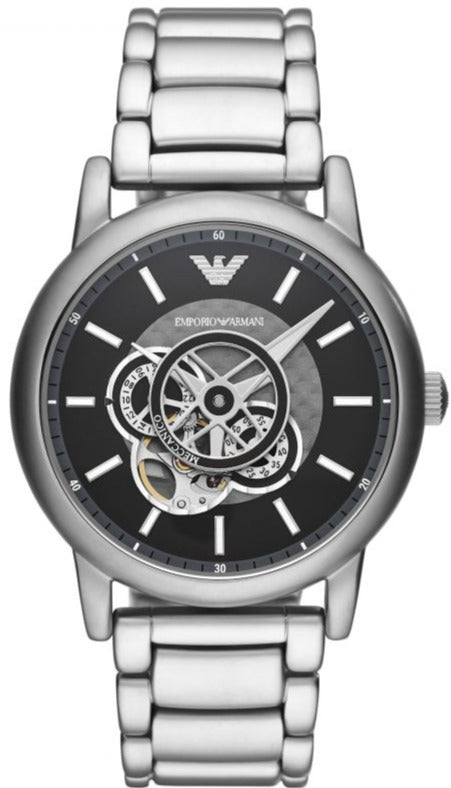 Emporio Armani Black Dial Automatic Men's Watch - AR60021