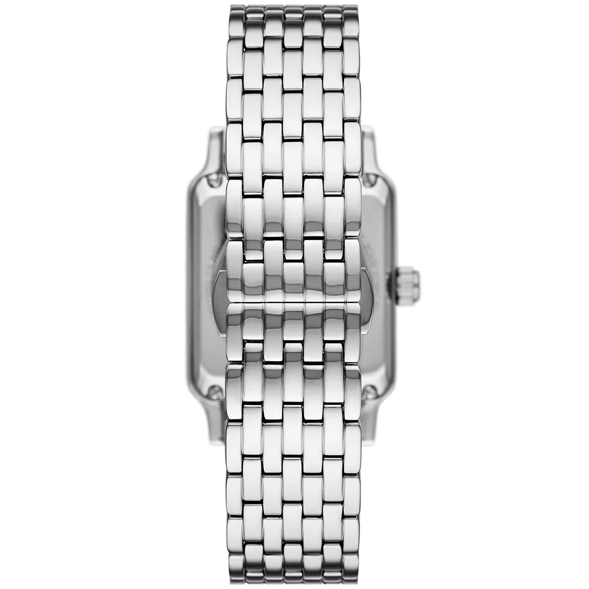 Emporio Armani Meccanico Automatic Green Dial Silver Steel Strap Watch For Men AR60067