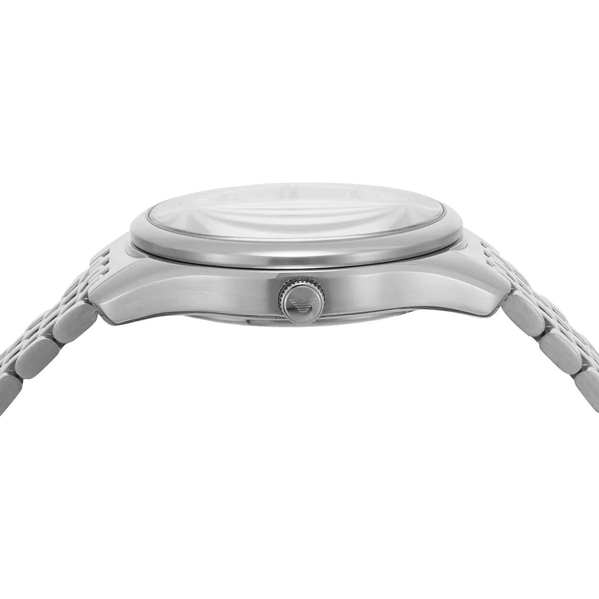 Emporio Armani AR60076 watch crown and side case detail