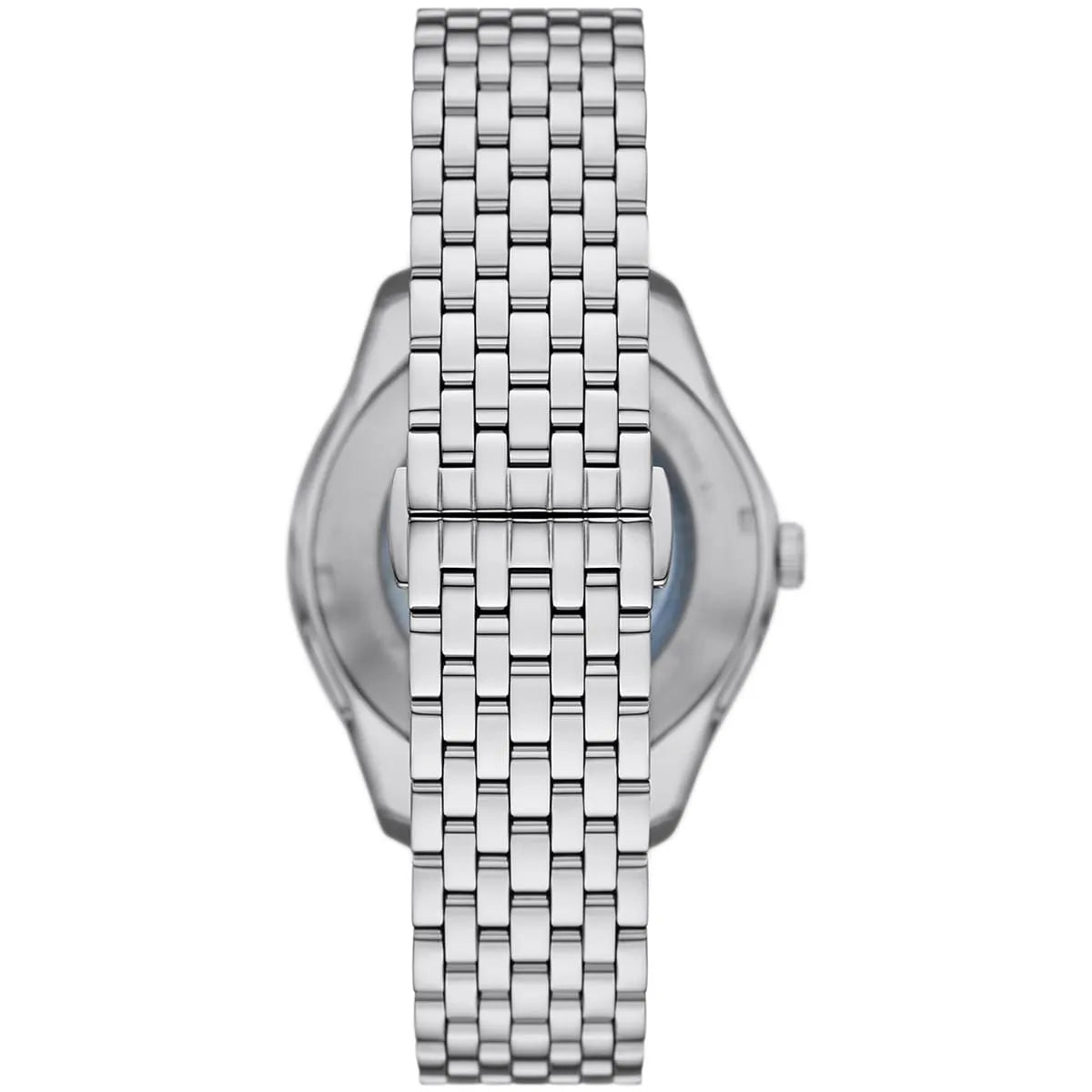Emporio Armani AR60076 watch viewed from above showing strap links