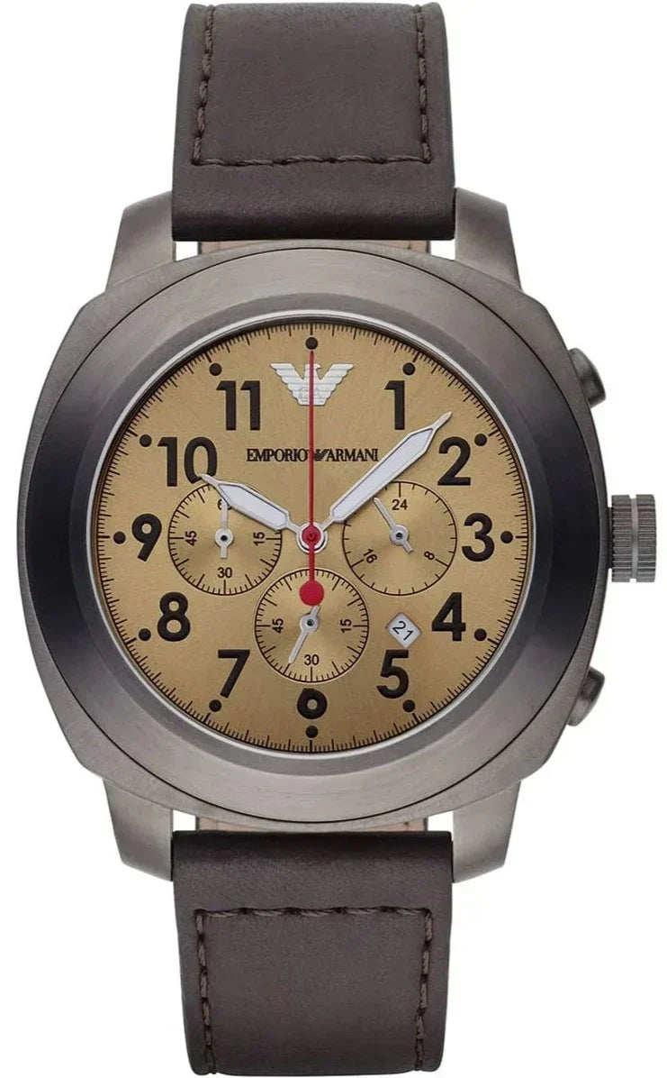 Emporio Armani Brown Dial Chronograph Men's Watch - AR6055