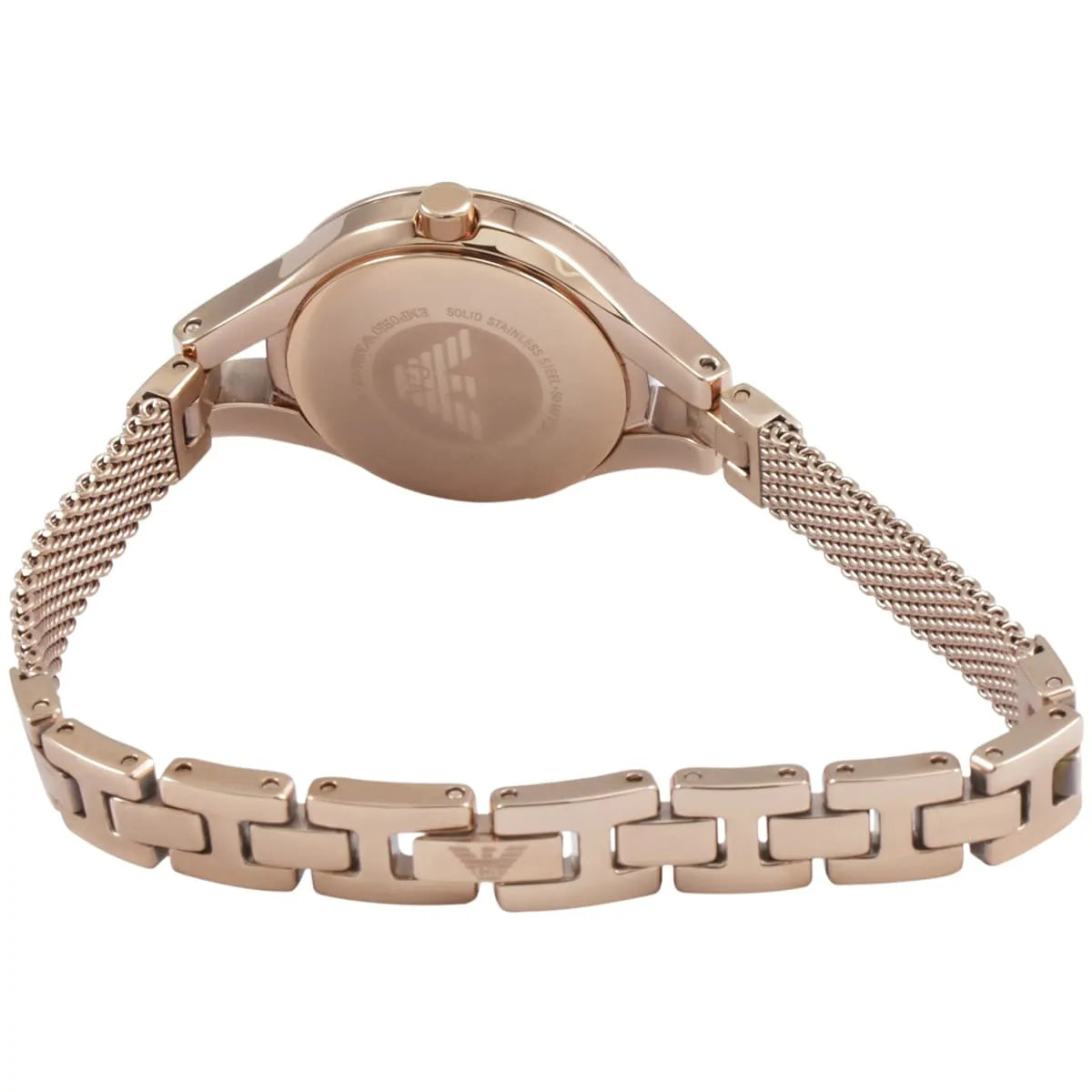 Emporio Armani Rose Gold Bracelet Mother of Pearl Dial Women's Watch AR7329