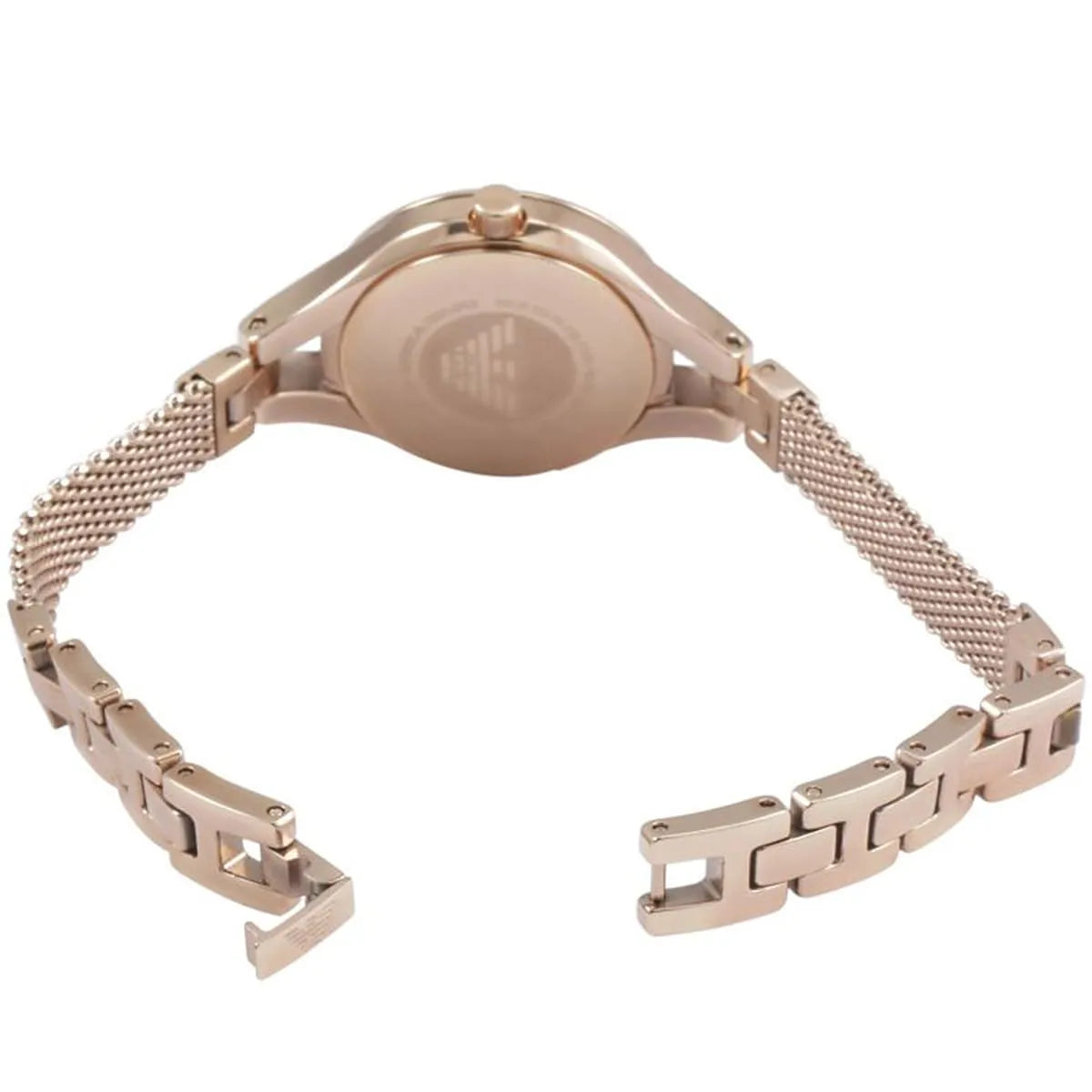 Emporio Armani Rose Gold Bracelet Mother of Pearl Dial Women's Watch AR7329