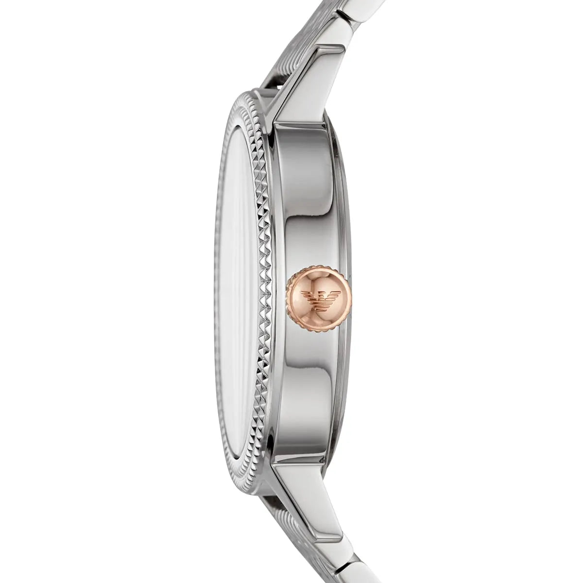 Emporio Armani Mother of Pearl Dial Silver Steel Strap Watch For Women AR80020