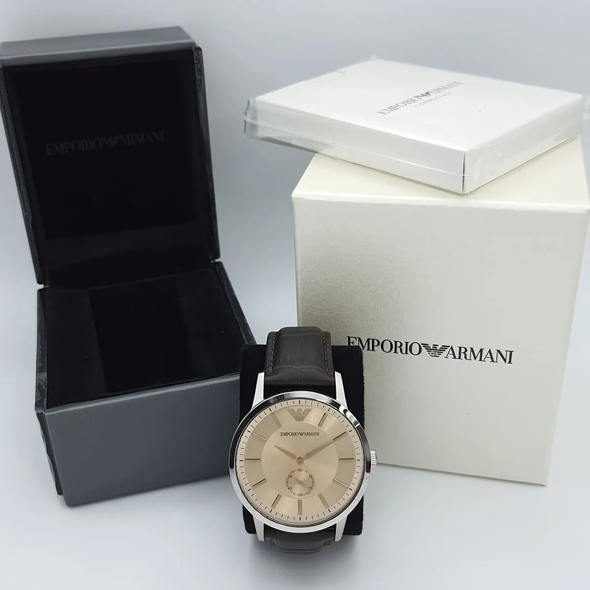 Emporio Armani Kappa AR9106M watch with original packaging and branded boxes