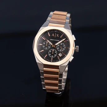 Armani Exchange AX4181 chronograph watch worn on wrist with black dial visible