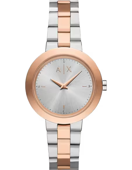 ARMANI EXCHANGE Women Silver Dial Round Stainless Steel Watch AX5172