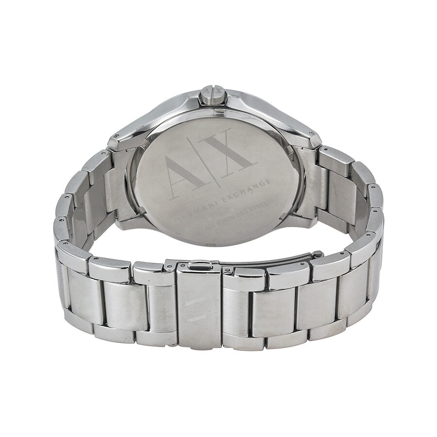 Armani Exchange Blue Textured Dial Silver Men's Watch - AX2132