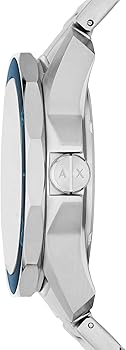 Armani Exchange Spencer watch side profile showing case and bracelet