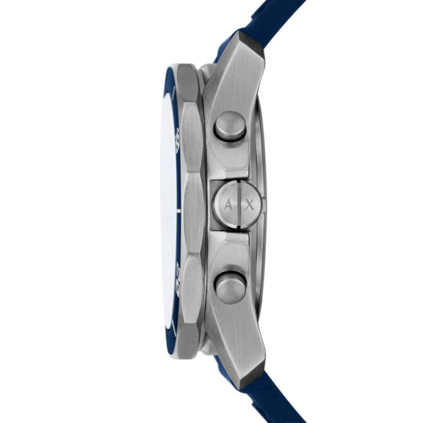 Armani Exchange Spencer AX1960 side profile showing case depth and pushers