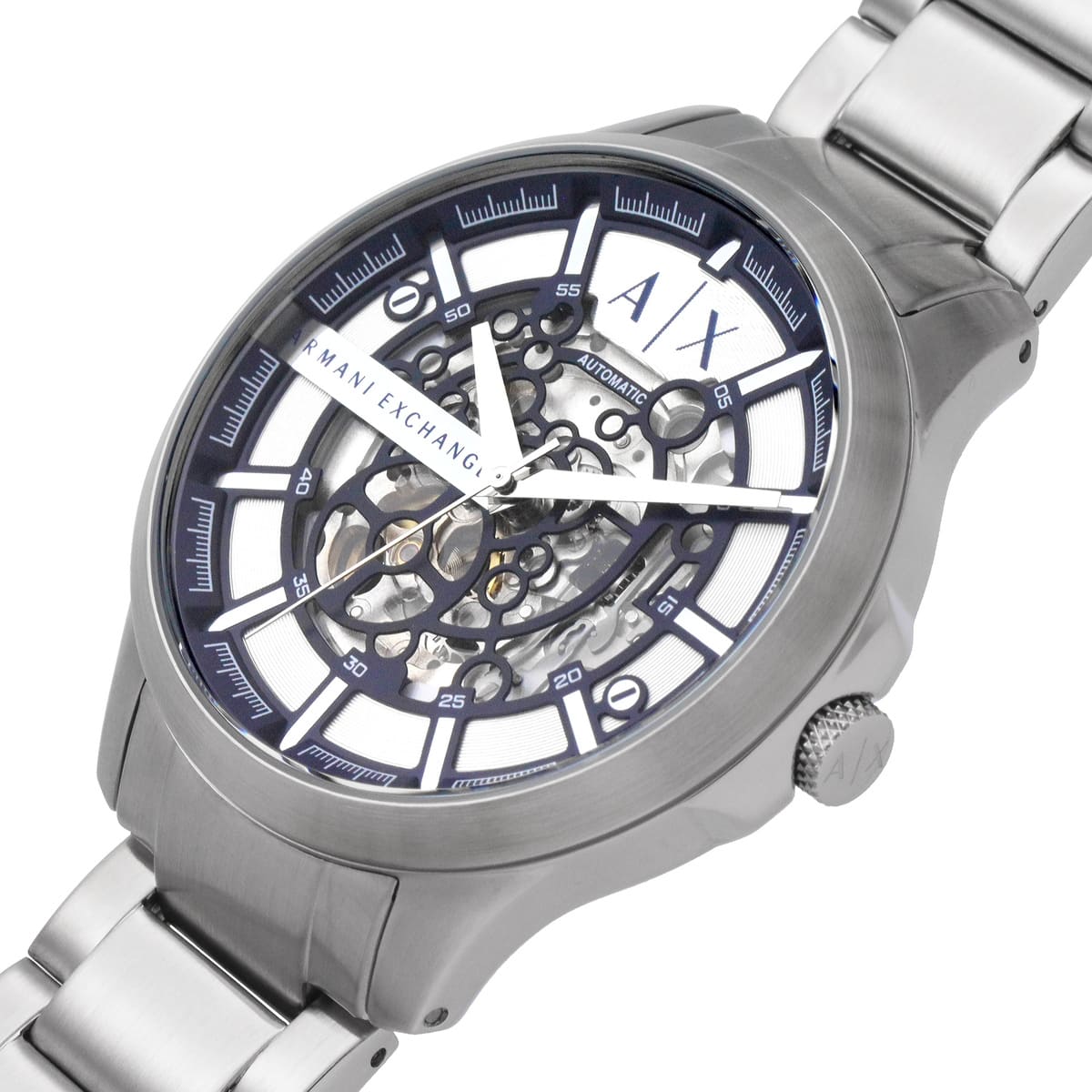 Armani Exchange Hampton Automatic Silver Dial Men's Watch AX2416