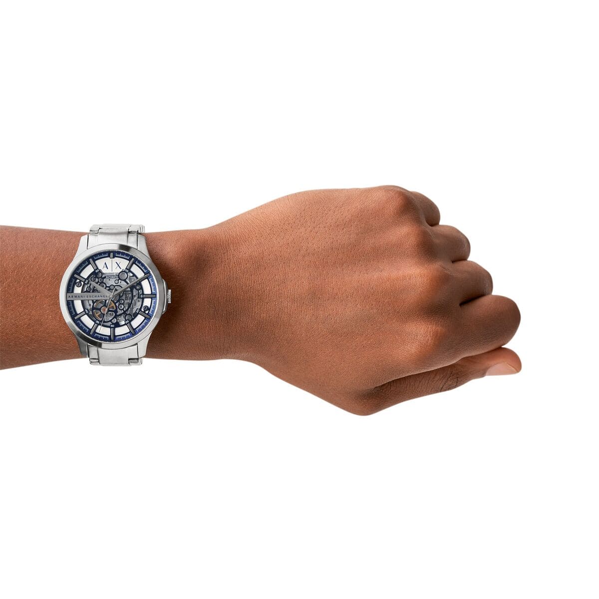 Armani Exchange Hampton Automatic Silver Dial Men's Watch AX2416