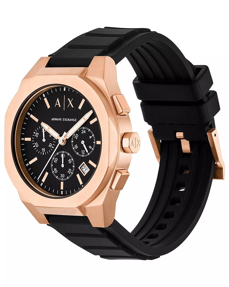 Armani Exchange Sync Black Silicone Men's Watch AX4190
