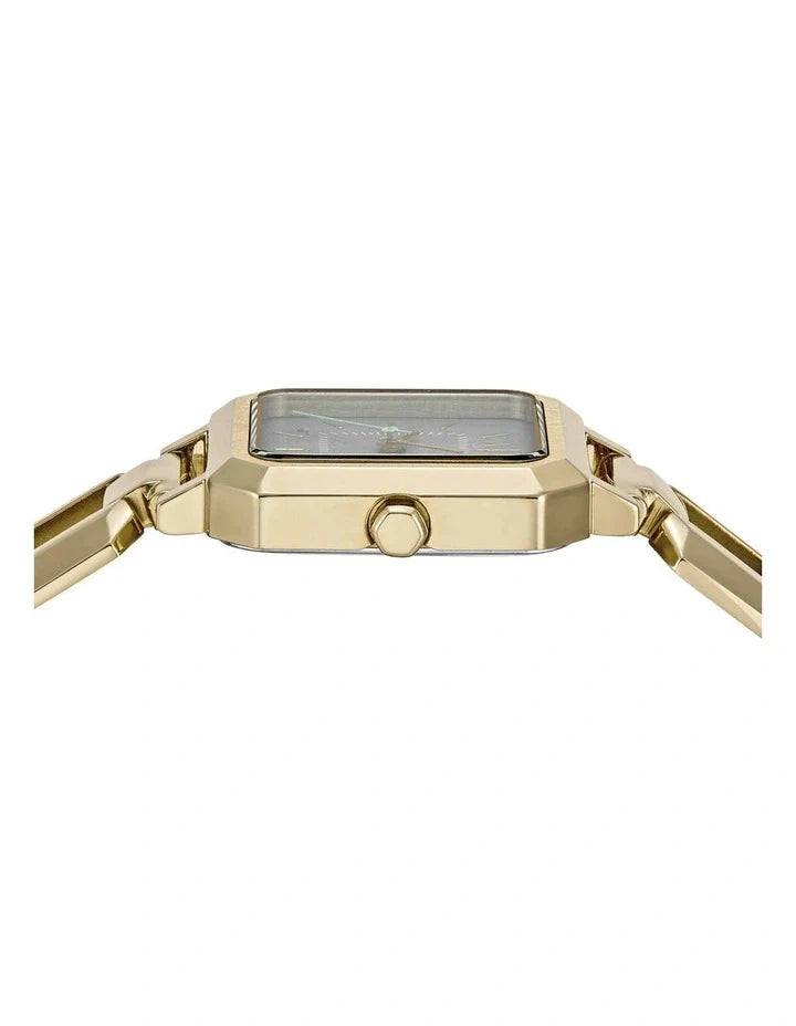 Armani Exchange Chronograph Gold Bracelet Grey Dial Watch AX5726