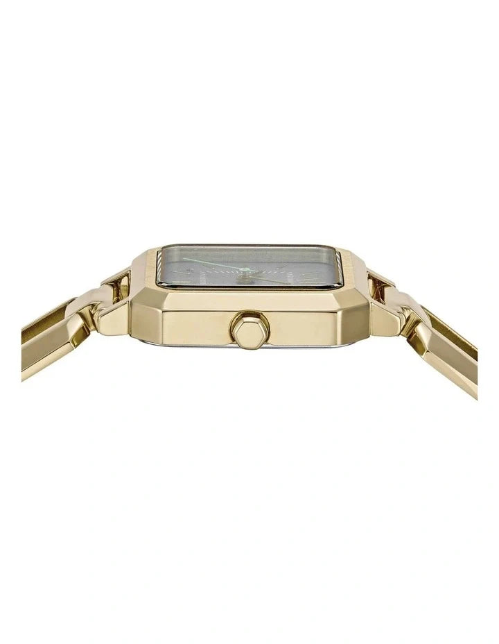 Side view of Armani Exchange AX5726 watch showing case profile and bracelet