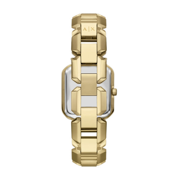 Armani Exchange Leila Red Dial Gold Women's Watch AX5734