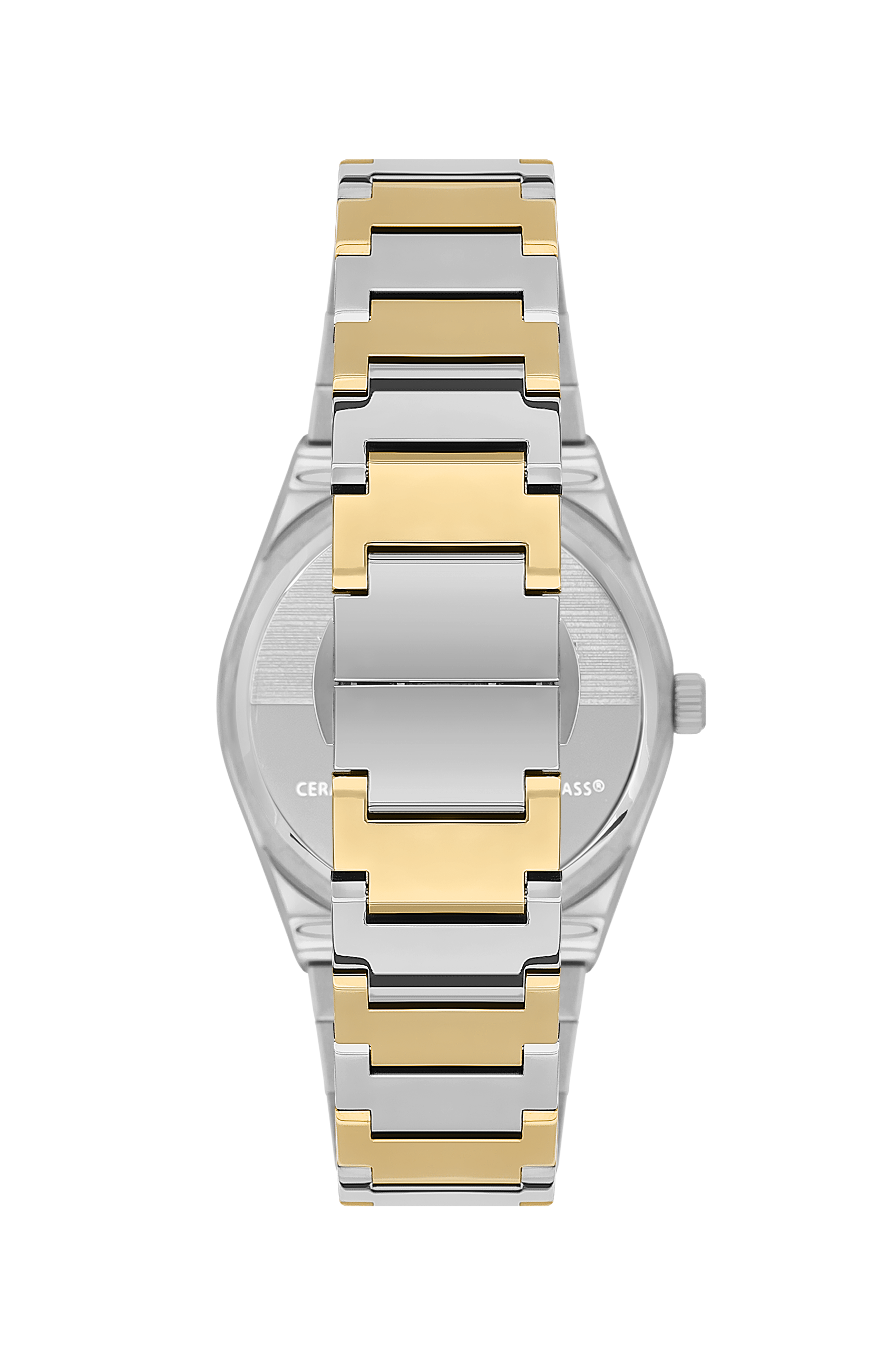 Beverly Hills Polo Club two-tone mixed metal bracelet with gold and silver link design