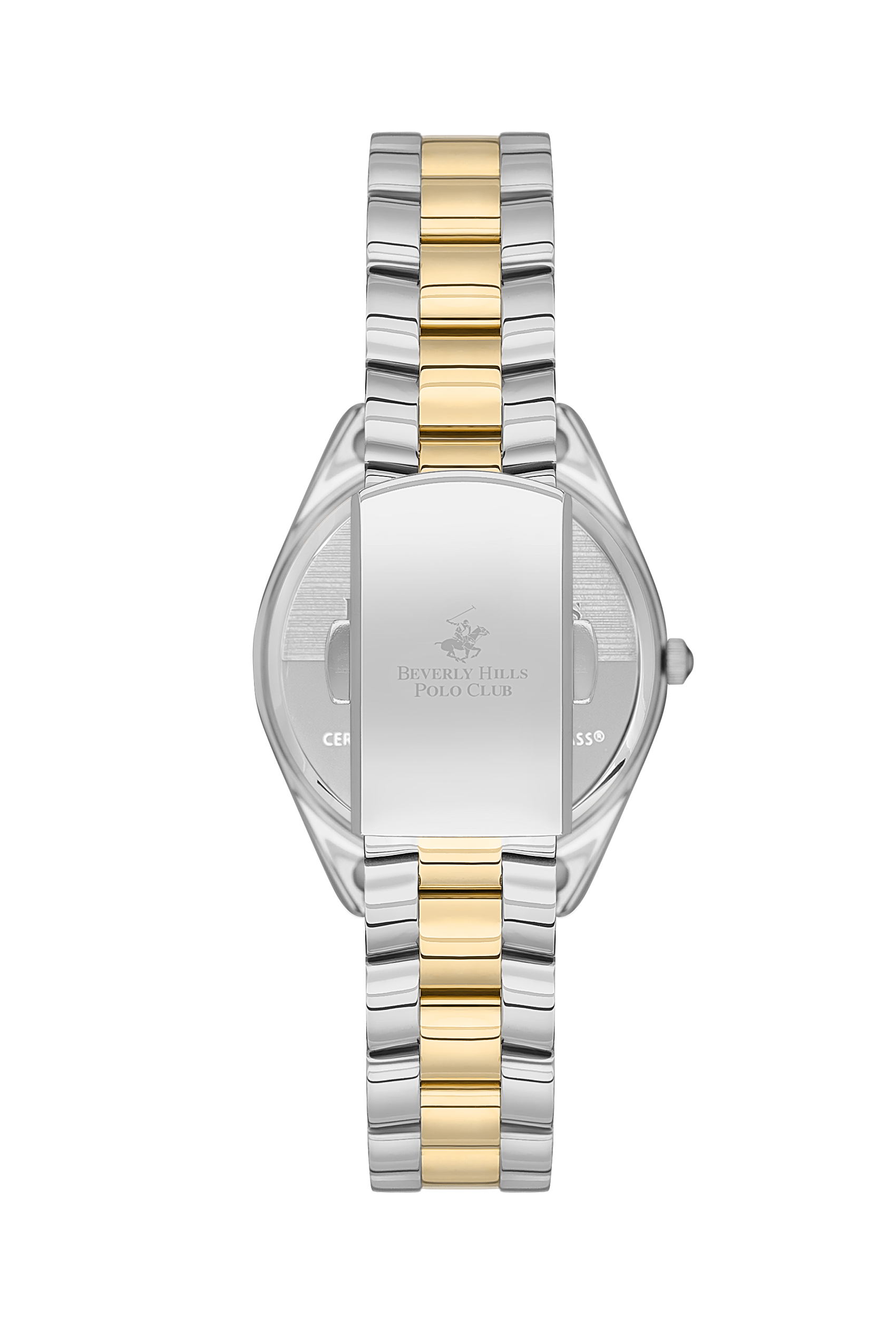 Beverly Hills Polo Club Mother Pearl Two-Tone Diamond Watch BP3564C.220