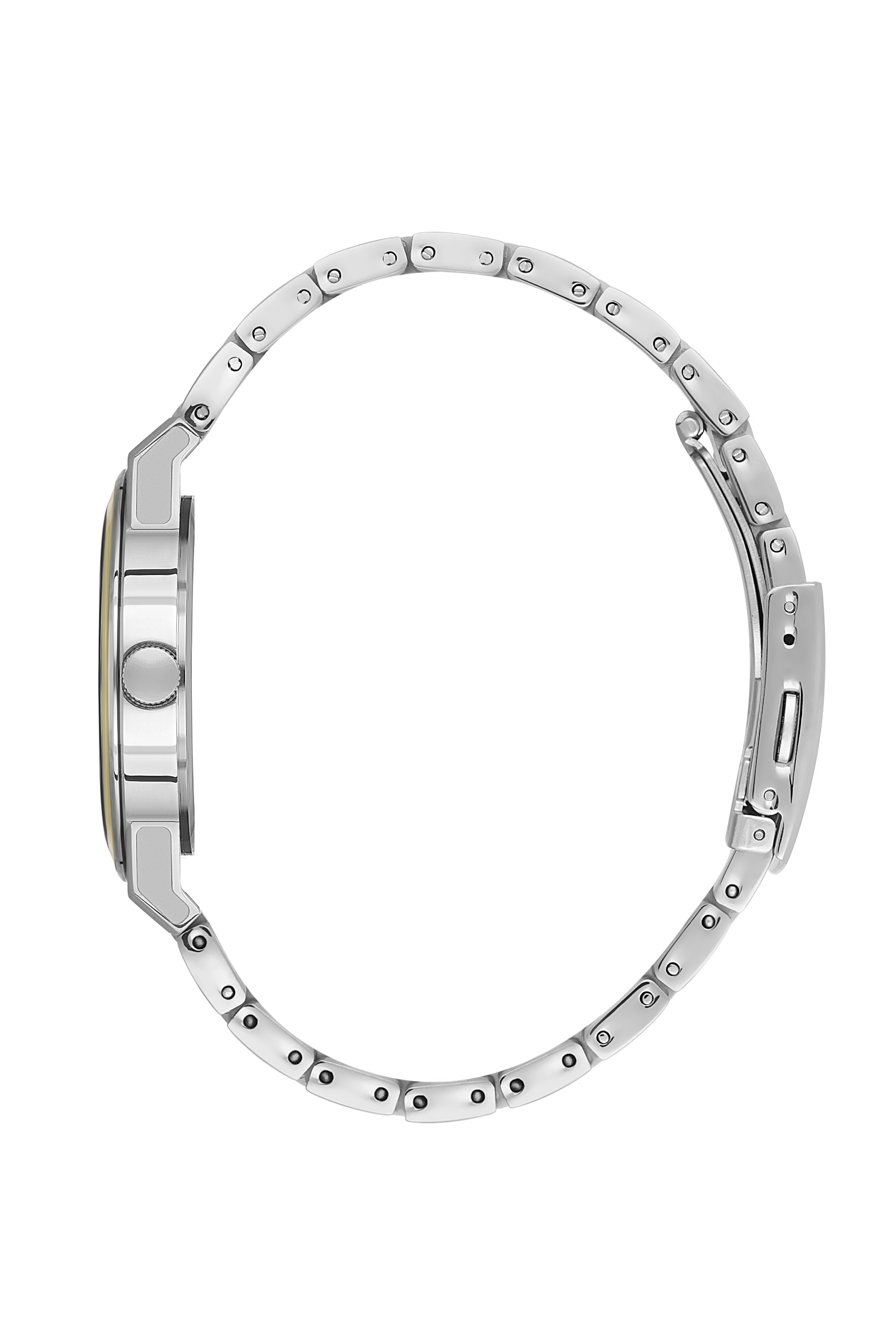 Side profile of BP3584X.110 stainless steel bracelet with link details