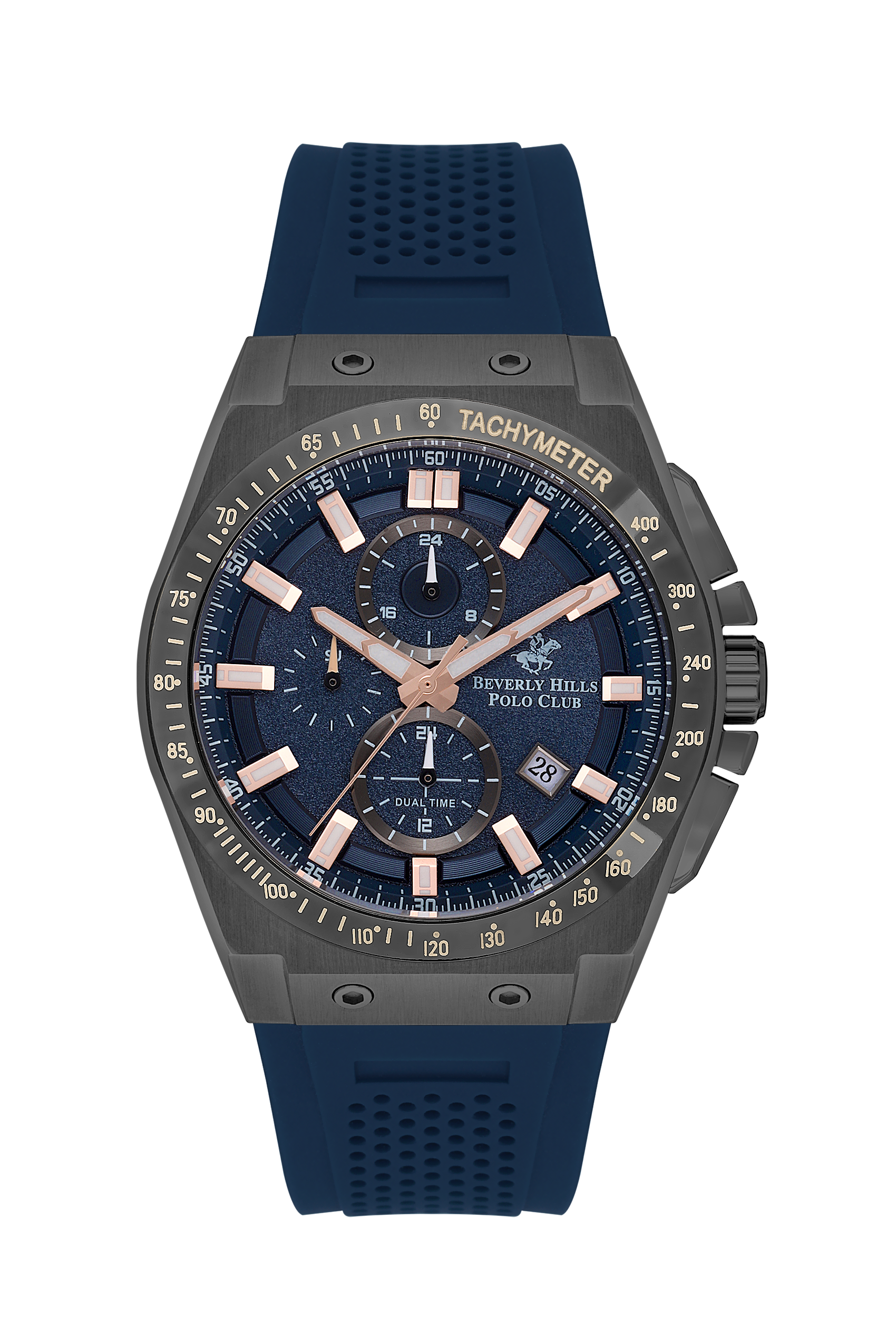 BEVERLY HILLS POLO CLUB Multi-Function Dark Blue Dial Color Watch – BP3541X.099