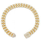 Big Daddy 10MM Iced Out Cuban Link Gold Bracelet - Bracelet
