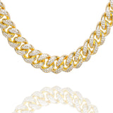 Big Daddy 10MM Iced Out Miami Cuban Link Gold Chain - Chain