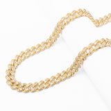 Big Daddy 12MM Baguette Miami Cuban Link Gold Chain - Chain