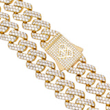 Big Daddy 12MM Gold Diamond Figaro Chain - Chain