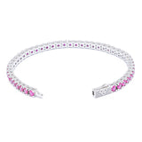 Big Daddy 4MM Silver Ruby Tennis Bracelet - Bracelet
