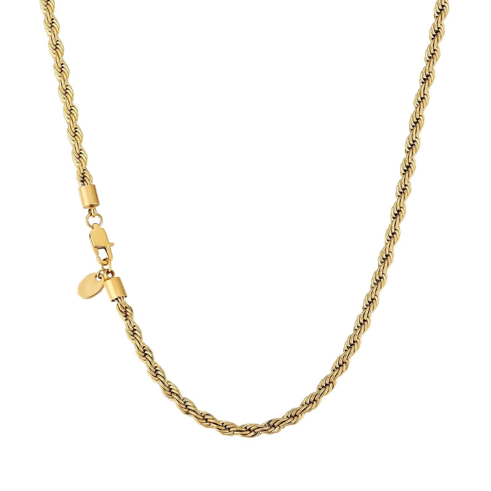 Big Daddy 4mm Stainless Steel Gold Rope Chain - Chain