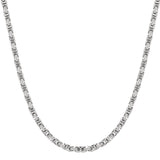 Big Daddy 5mm Stainless Steel Byzantine Silver Chain - Chain