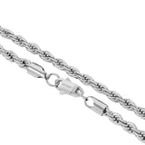 Big Daddy 6MM Silver Steel Rope Chain - Chain