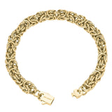 Big Daddy 8MM Byzantine Link Gold Bracelet - Bracelet