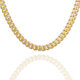 Big Daddy 8MM Cuban Link Gold Iced Out Chain - Chain
