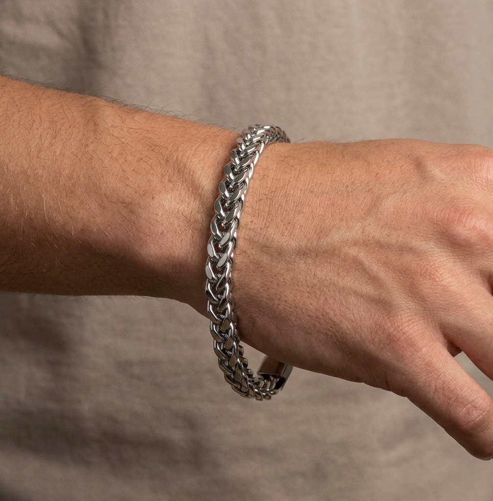 Big Daddy 8MM Silver Cuban Bracelet