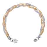 Big Daddy 8MM Two-Tone Flat Herringbone Bracelet - Bracelet