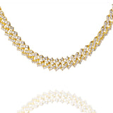 Big Daddy 9MM Diamond Prong Gold Cuban Link Chain - Chain