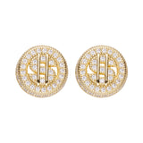 Big Daddy Cluster Dollar Sign Earring - Earring